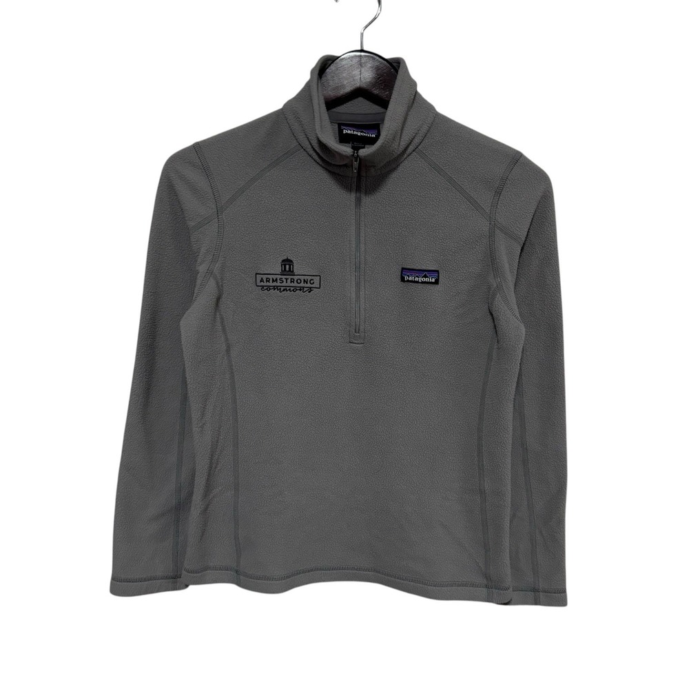 Patagonia Women's Lightweight Fleece 1/4 Zip Pullover Gray Size Small 17.5 x 23